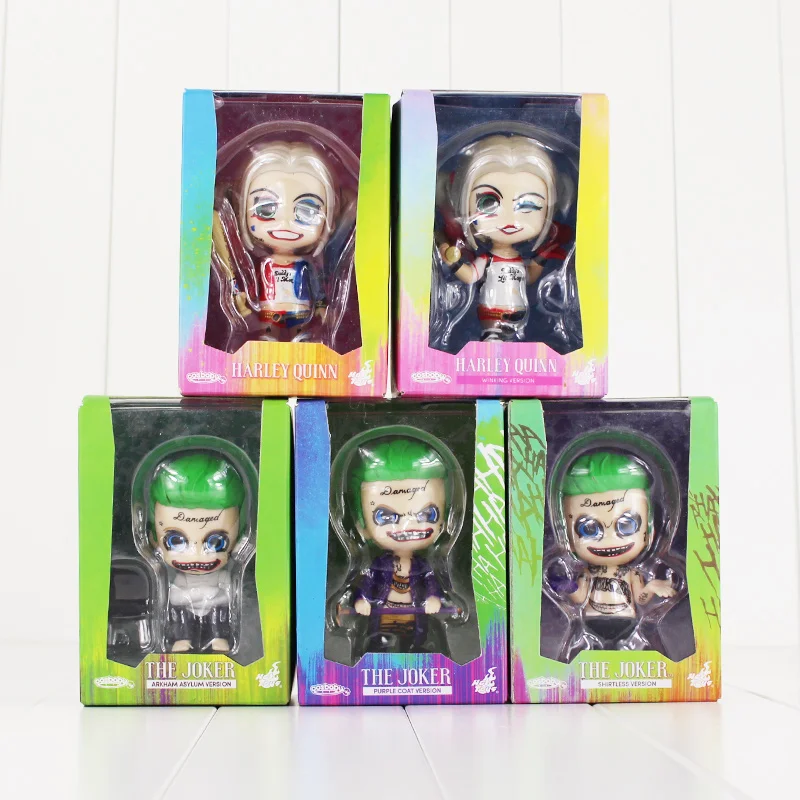 

10cm Suicide Squad Boomerang Batman Joker Harley Quinn Deadshot Rick Katana Collectible Vinyl Figure Model Toys 5 Styles