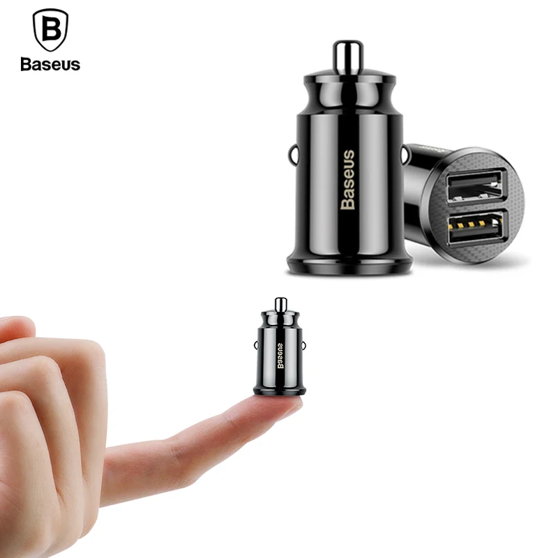 Baseus Dual USB Car Charger 3.1A Fast Car Charging Auto Charge Adapter