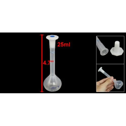 Химия Лаборатория ясная белая пластиковая ваза в форме измерительные мензурки фляги 25 мл