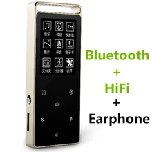 Écran Tactile d’origine 8 GB MP3 Lecteur Bluetooth Pedo Mètres HIFI métal Haute Qualité Sonore Music Player Tf de Soutien FM E-book