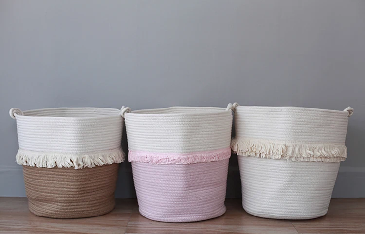 Cotton-Organizer-Baby-Bedding-Set-Accessories-Toys-Diaper-Barrel-Basket-Baby-Stuff-Storage-Bag-Tassel-Bucket-for-Baby-Room-Decor-012