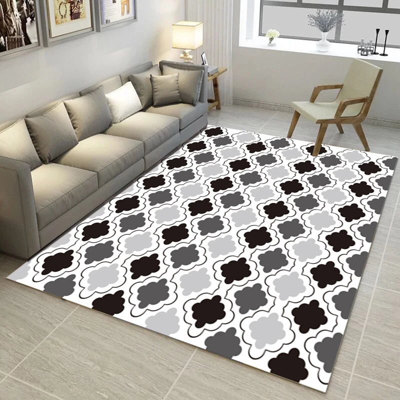 Современная спальня гостиная ковер скандинавские геометрические карты журнальный столик спальня кровать ползающий ребенок коврик
