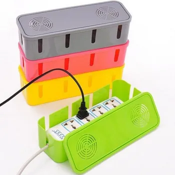 

Anti-Shock Pluggable Electrical Socket Storage Box Safety Plug Cooling Power Cord Storage Device