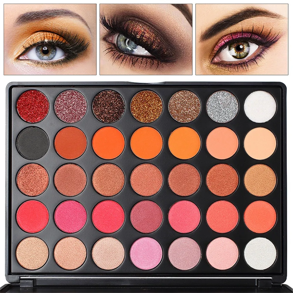 

Eyeshadow pallete 35 Colors Eyeshadow Palette Makeup Shimmer Matte Gift Eye Shadow Cosmetic 0809
