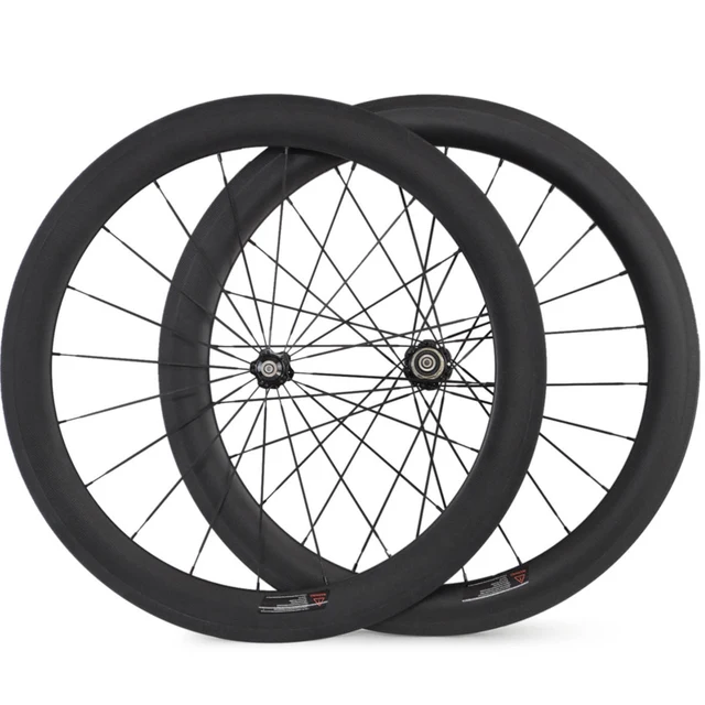 Best price at $310 Cheap 23mm width 60mm depth Carbon Wheels 700C 100% full Carbon fiber Road Bike Bicycle Wheels Touring Wheelset