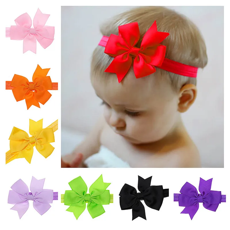 Pretty Baby Girl Lovely Bows Hair Accessories Toddlers Bowknot Hair  hairstyles-little-girls-medium-hair-2014-bow-headband-hairstyles