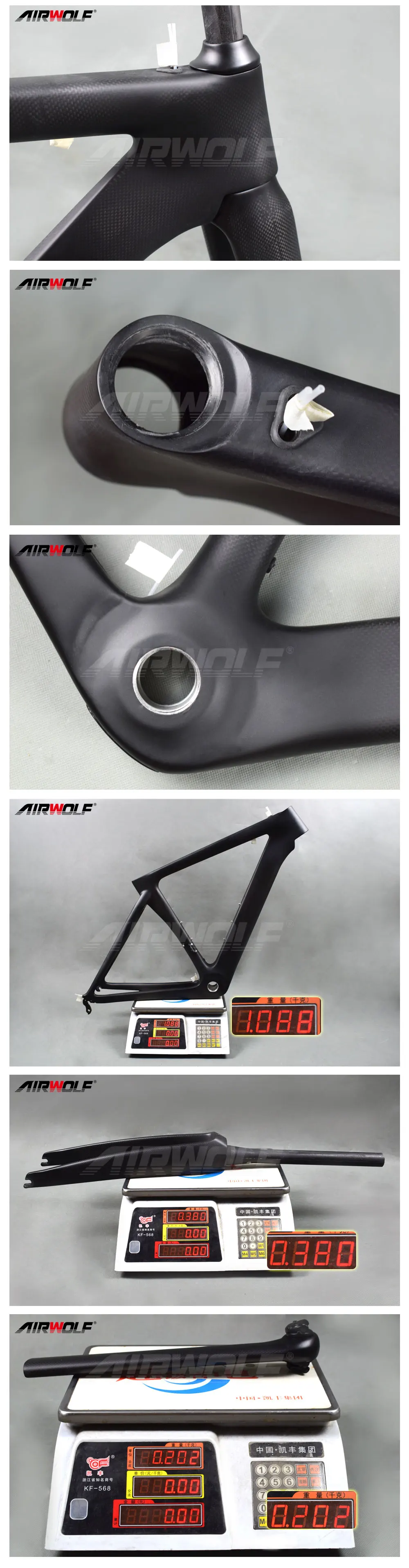 Flash Deal 2018 Airwolf Carbon road frame BSA 3K matte/glossy bicicleta carbon frame fit for both Di2&Mechanical racing carbon bike frame 27 Flash Deal 2018 Airwolf Carbon road frame BSA 3K matte/glossy bicicleta carbon frame fit for both Di2&Mechanical racing carbon bike frame 27