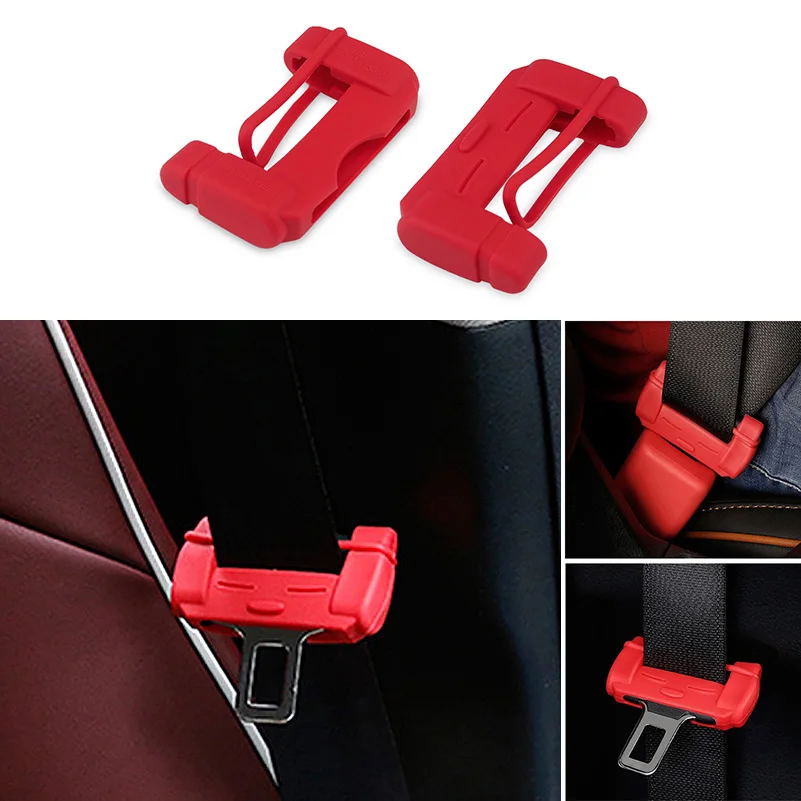 2pcs Car Styling Seat Belt Buckle Covers For VW Volkswagen Polo Golf 4