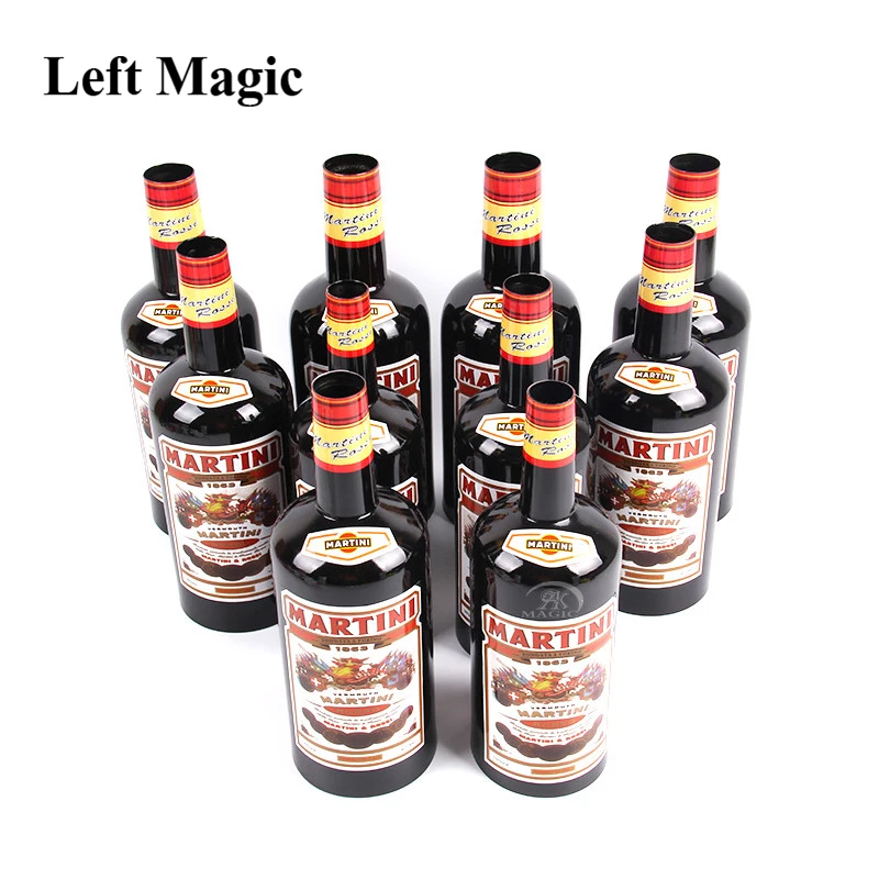 Multiplicando botellas de 10 botellas de negro (derramó líquido) truco de magia en el escenario accesorios cerca de Mentalismo ilusión juguete clásico - 4