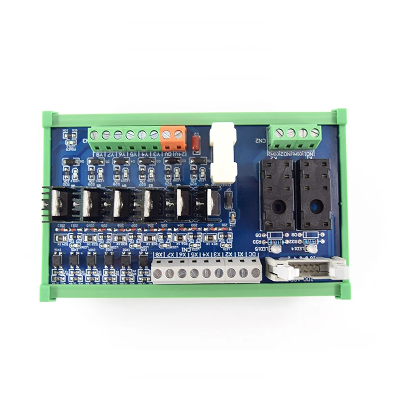 

6-way DC, 2-way Hongfa 16A single open relay, 24V module PLC control board, guide rail installation original quality