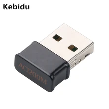 Kebidu мини USB Wi-Fi адаптер 1200 Мбит/с Dual Band 2,4 ГГц/5 ГГц Беспроводной/Wi-Fi адаптер переменного тока для Windows XP/Vista/7/8/10 Mac