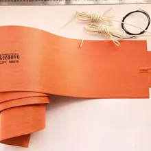 Силиконовый нагреватель для пресса для лыж, автоклав для лыж, формовочный Деревянный/гибочный нагреватель одеяло 190 мм X 2000 мм, 1600 Вт@ 220 В