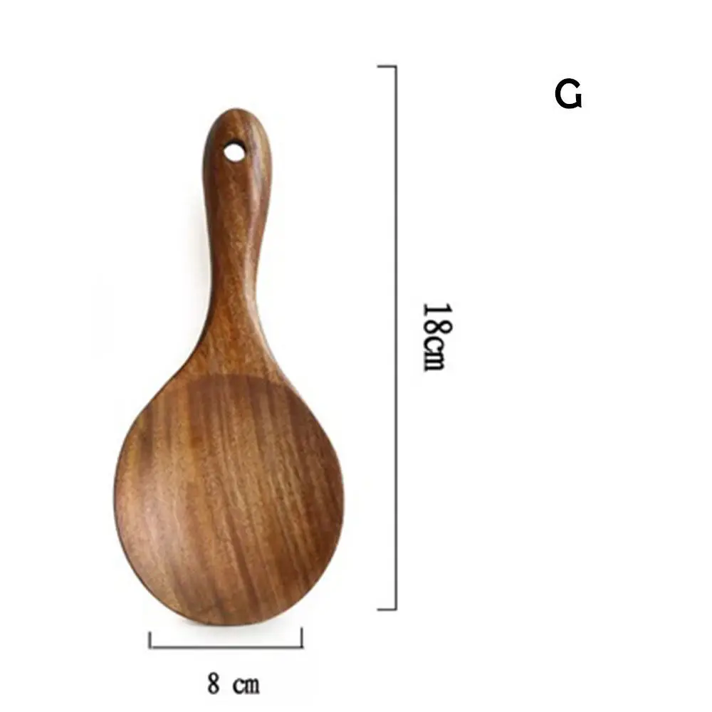 Визуальный контакт деревянная кухонная ложка с ковшом рисовое весло деревянный дуршлаг ложка половник-шумовка деревянная посуда инструмент для приготовления пищи