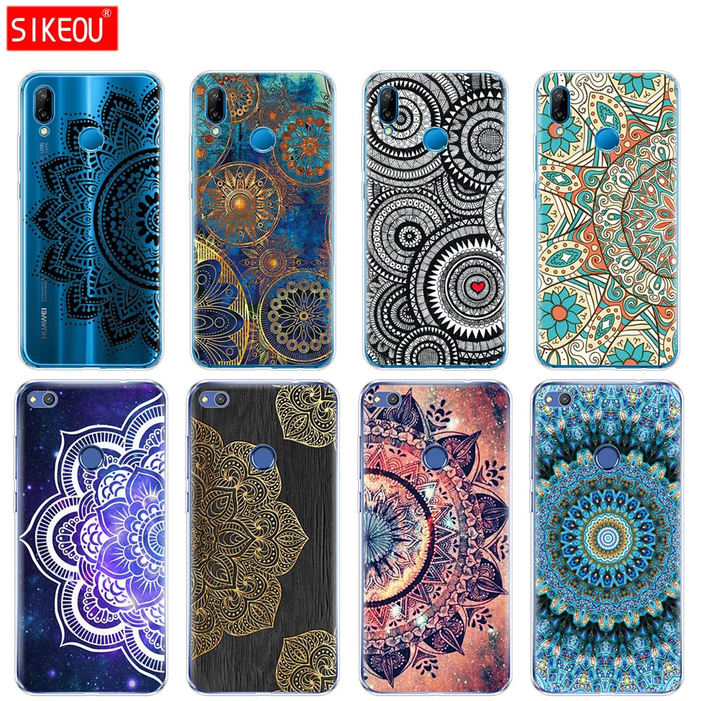 Силиконовый чехол для телефона Huawei P20 P7 P8 P9 P10 Lite Plus Pro 2017 p smart 2018 винтажный узор