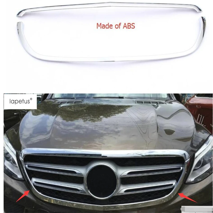 Lapetus accessoires pour Mercedes Benz GLE ( W116) | 2015 2016 2017 couvercle de calandre à tête avant, décoration Kit de couverture de moulage