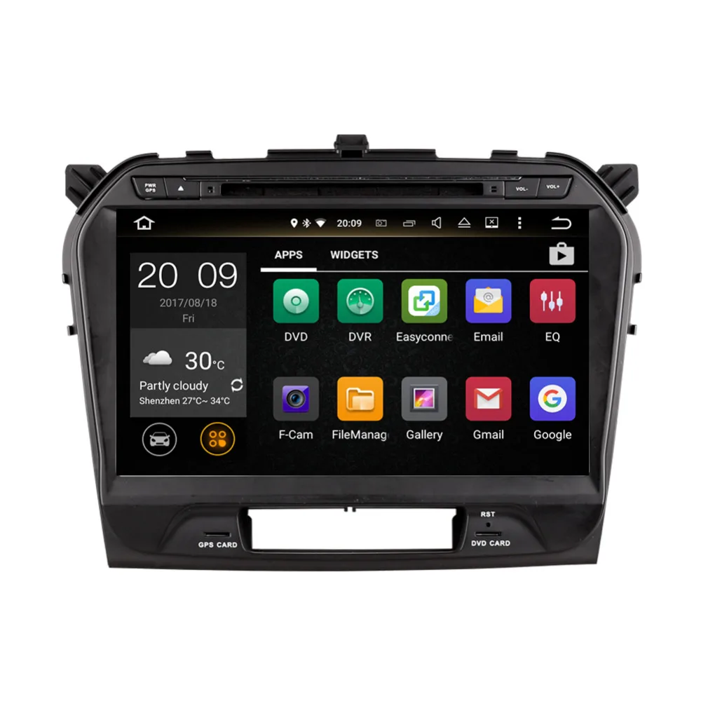 Excellent 10.2 Inch Android 8.0 Octa Core 4GB RAM Car Radio Stereo with GPS Navigation For Suzuki Grand Vitara 2015- Car Multimedia Player 2