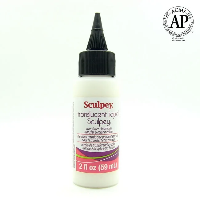 

59ml Sculpey Liquid Polymer Clay Transparent/Silver/Gold/Black/White/Pearl Bakeable Craft Figure DIY