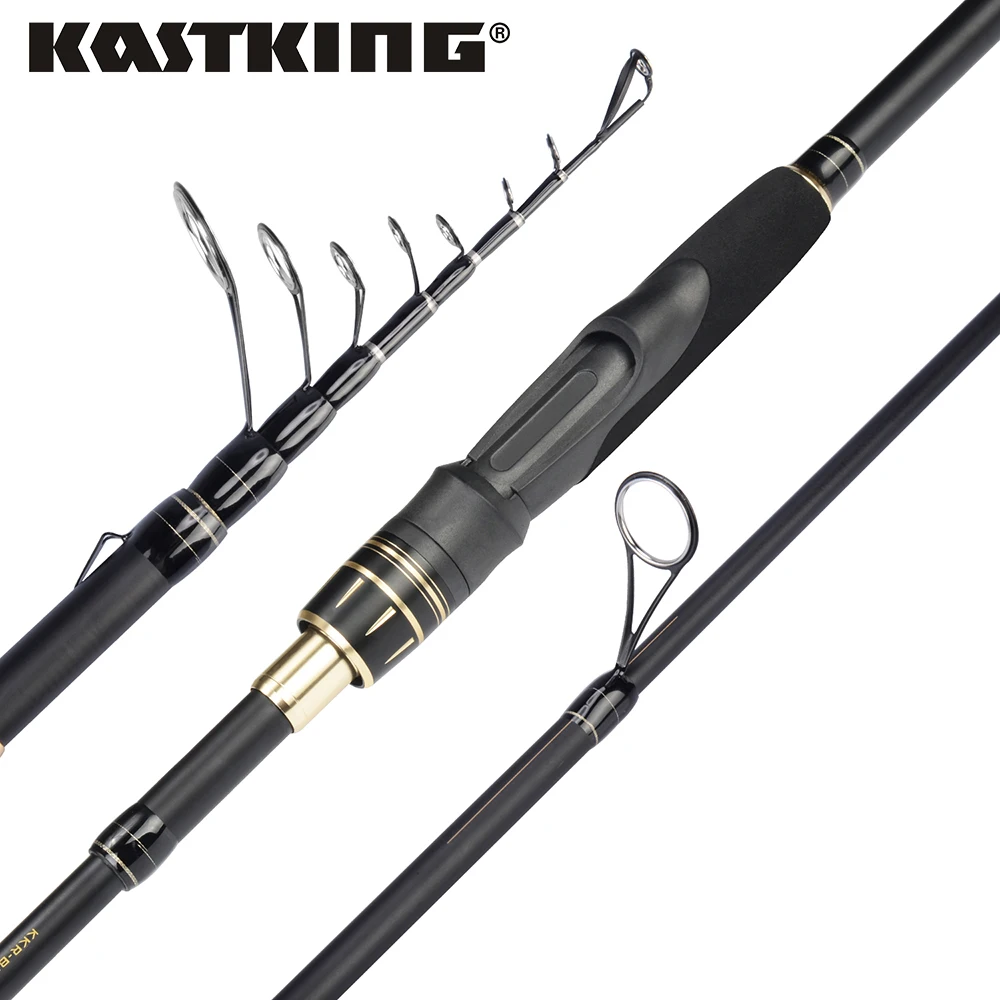 KastKing BlackHawk II телескопическая удочка для спиннинга портативная Ультралегкая