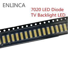 50-100 piezas SMD LED 6 V 1 W/3 V 1 W blanco frío 7020 diodo LED LCD de vuelta de luz, luz iluminación televisión retroiluminada luz de fondo LED TV de fondo