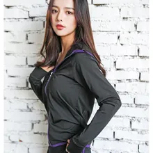 profession sportwear Women hooded sport jacket coat sport workout yoga running coat