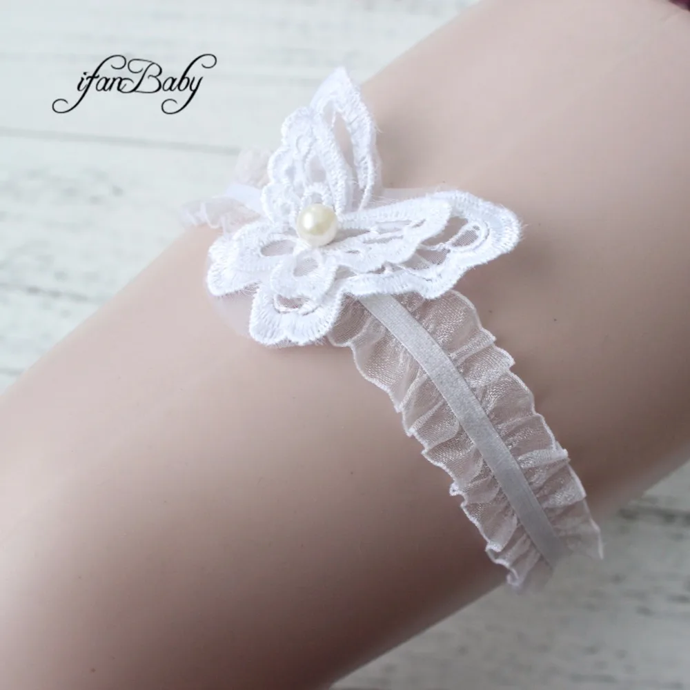 

Fashion White/Black Women's Garter Wedding garter, customizable, bridal lace garter