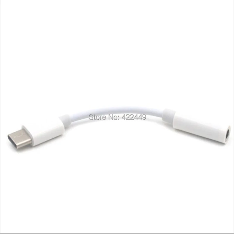 500pcs USB 3 1 Type C 8pin to 3 5mm Aux earphone Headphone Jack Adapter audio cable For android iPhone 8 7 Plus x for samsung