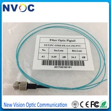 30 шт./лот, ST/UPC Волоконно-оптическая косичка, Simplex, 0,9 мм, 1 м, ПВХ куртка, Simplex PVC 0,9 мм OM3-150 1 м ST/UPC Волоконно-оптическая косичка