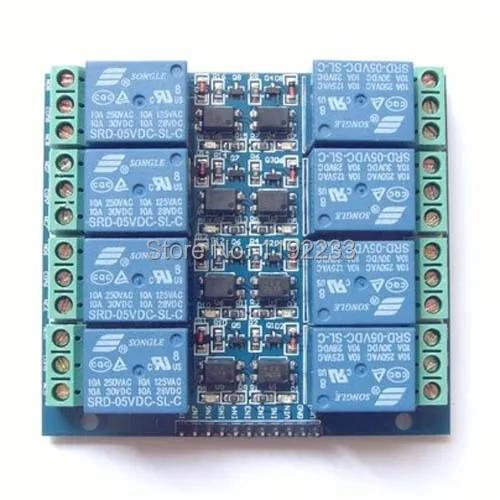

8 Road 5V 10A Optocoupler Isolation Type Relay Module