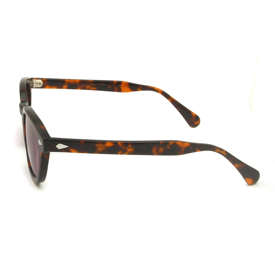 Beste Hoge Kwaliteit Johnny Depp Zonnebril Mannen Acetaat Kleine Ronde Bril Uv400 Medium Merk Designer Retro Dames Tint Zonnebril