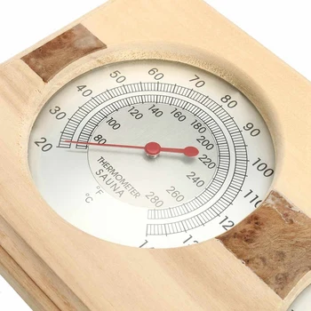 

2 In 1 Sauna Room Wood Thermometer Hygrometer Steam Sauna Room Thermometer Instrument Humidity Meter Bath And Sauna Indoor Use