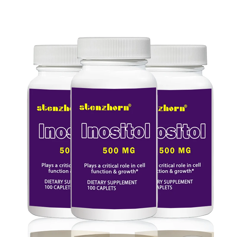3 бутылки Inositol 500 мг 100 шт. удобный источник витамина B8 * Здоровая кожа способствует