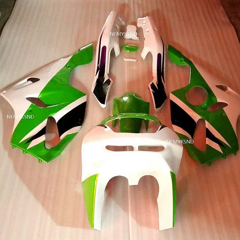 Обтекатель для KAWASAKI зеленый белый NINJA ZX6R 94-97 ZX-6R 94 95 96 97 1994 1995 1996 1997 ZX 6R Запчасти |