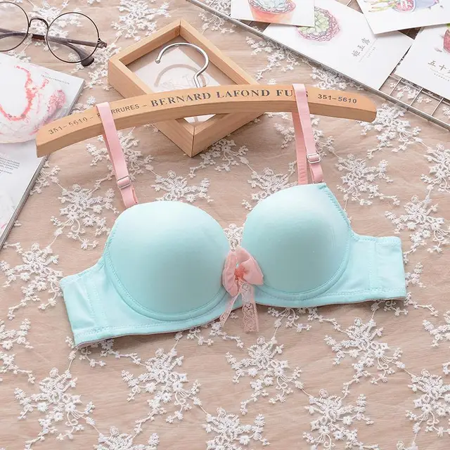 Mozhini Female Underwear small breast Push Up Bra minimizer deep v