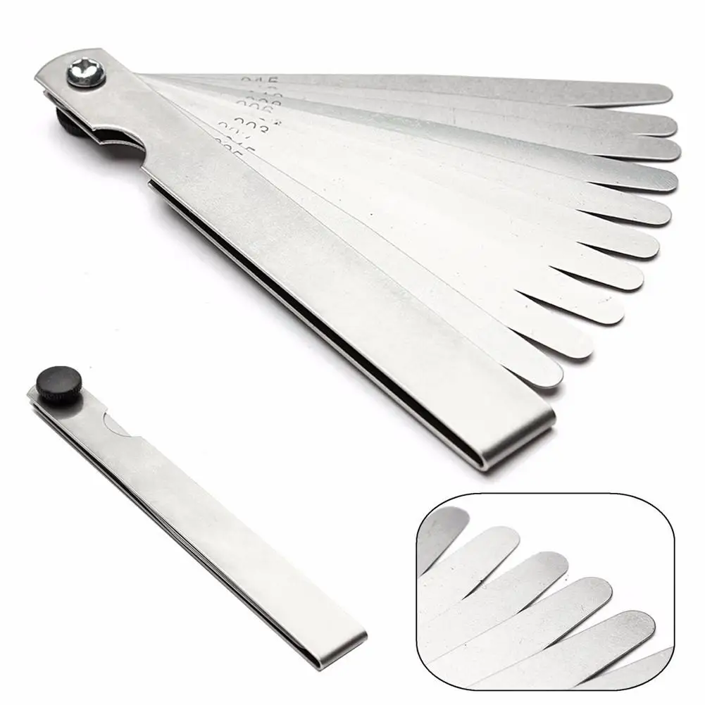 1 Set Metric Feeler Gauge 17/20 Blades 0.02-1.00mm For Measurements Tools
