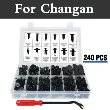 

240pcs Car Nylon Bumper Push Clips Retainer Set 12 Most Popular Rivets For Changan Benni Cs35 Cs75 Eado Raeton Z-Shine