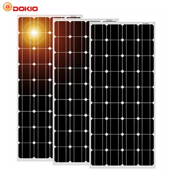 

Dokio 100w Monocrystalline Solar Panel For Home/RV/Boat 36 High Efficiency Cells 200w 300w 1000w Solar Panel Kit 25 Years Life