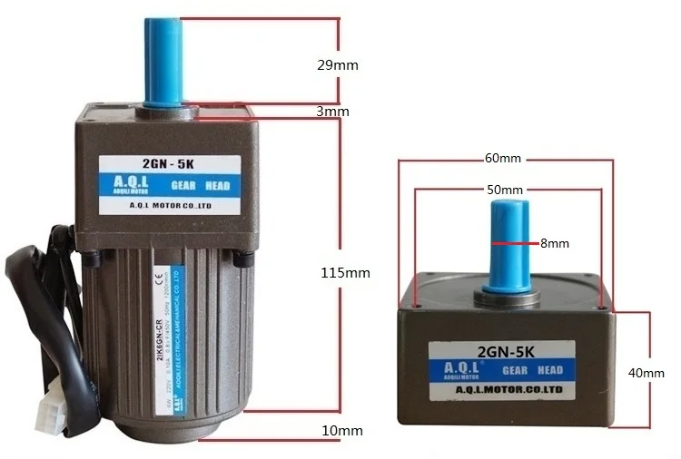 Электродвигатель переменного тока 220V 6W маленький мотор-редуктор, мотор-редуктор 3