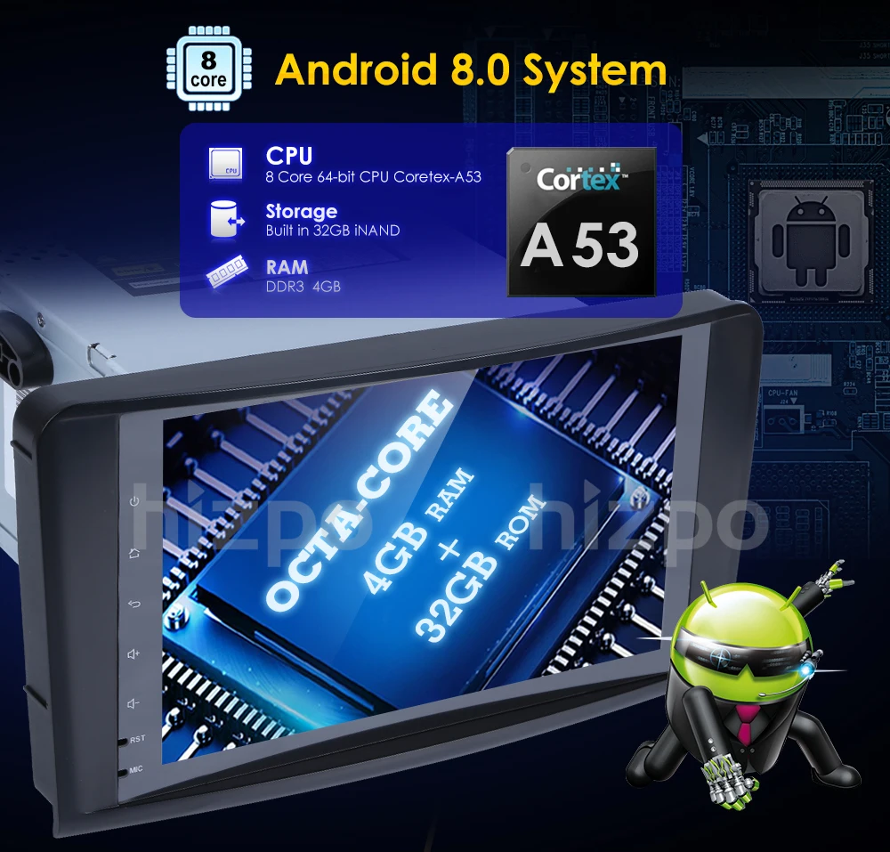Discount Hizpo Android 8.0 2 din Car Radio Car Multimedia For Mercedes ML W164 GL X164 ML350 ML500 GL320 Head unit Audio Screen Wifi 4GB 2 Discount Hizpo Android 8.0 2 din Car Radio Car Multimedia For Mercedes ML W164 GL X164 ML350 ML500 GL320 Head unit Audio Screen Wifi 4GB 2