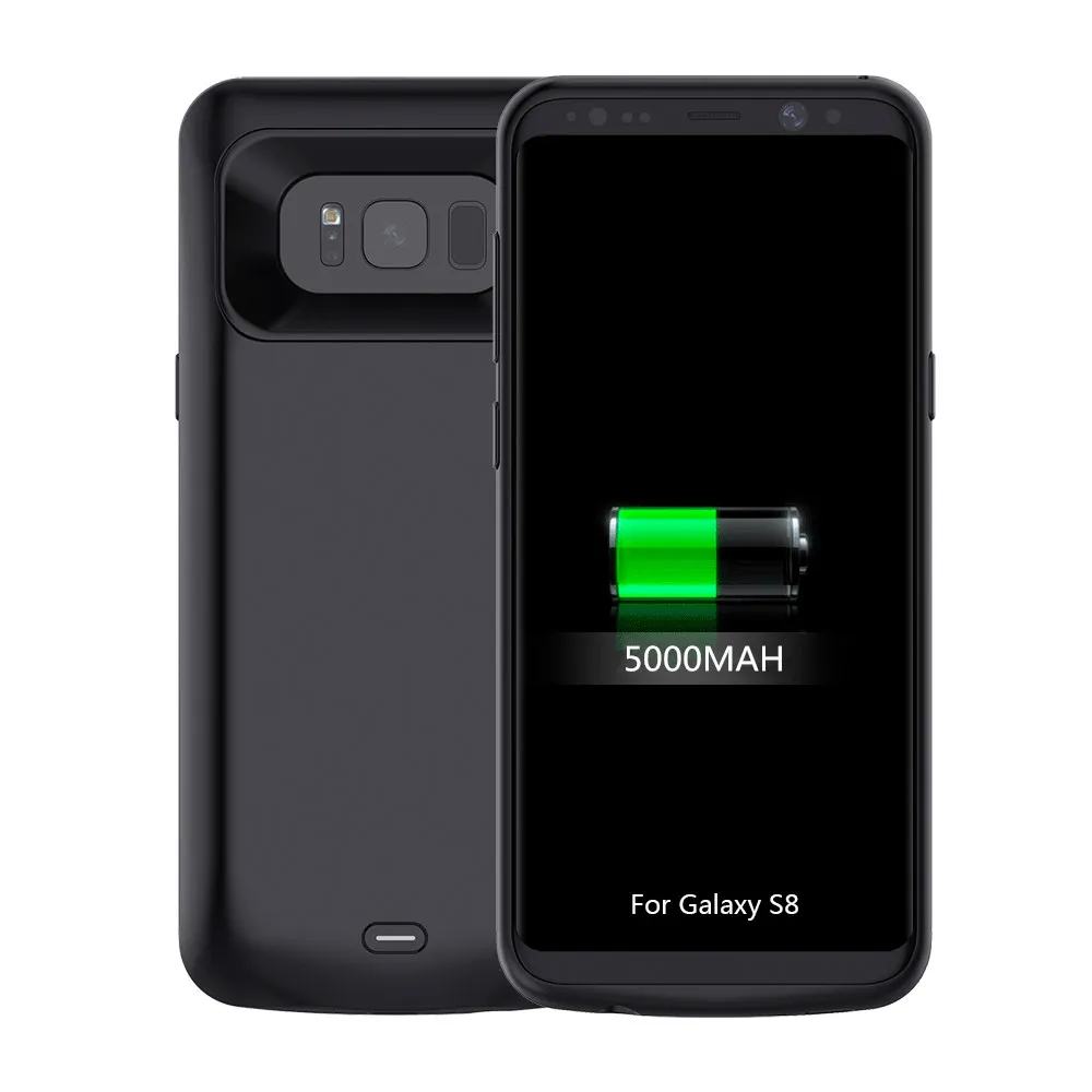 

5000mAh Battery Charging Case for Samsung Galaxy S8 5500mAh S8 Plus Portable Power Charger Case Wireless Battery Case for Sam S8
