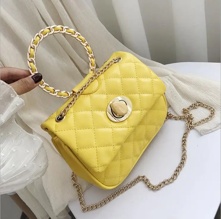 

Korean Diamond Lattice Chain Wristles Flap Mujer Purse 2019 Women Crossbody Bag Female Bolsa Sac Shoulderbag #1608
