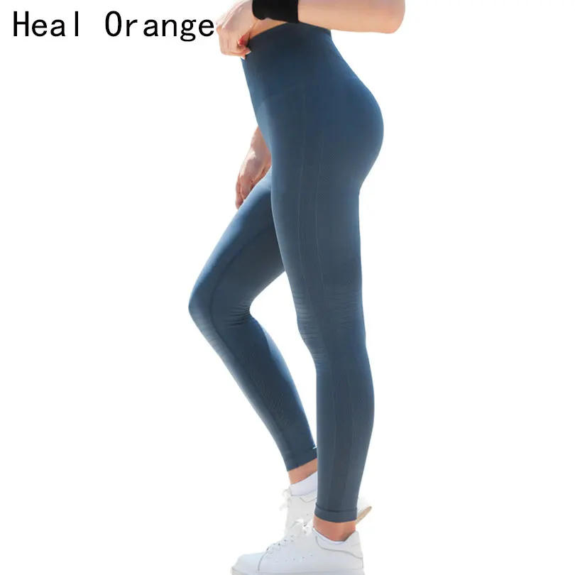 

Women Sports Gym Yoga Pants Compression Tights OMBRE Seamless Pants Stretchy High Waist Run Fitness Leggings Hip Push Up