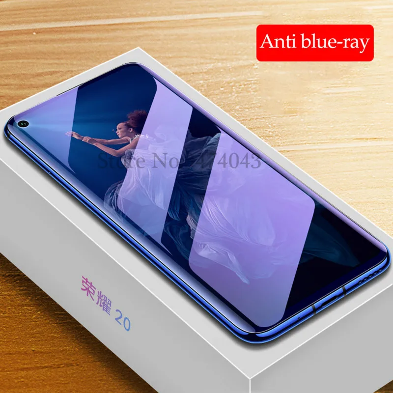 2 шт. закаленное стекло для Huawei Honor 30 20 Pro защита экрана анти синий View V20 V30 защитная