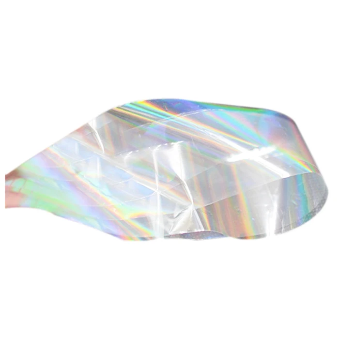 

Nail Art Glue Transfer Foil Stickers Nail Tips Decal Tool #1 Transparent rainbow