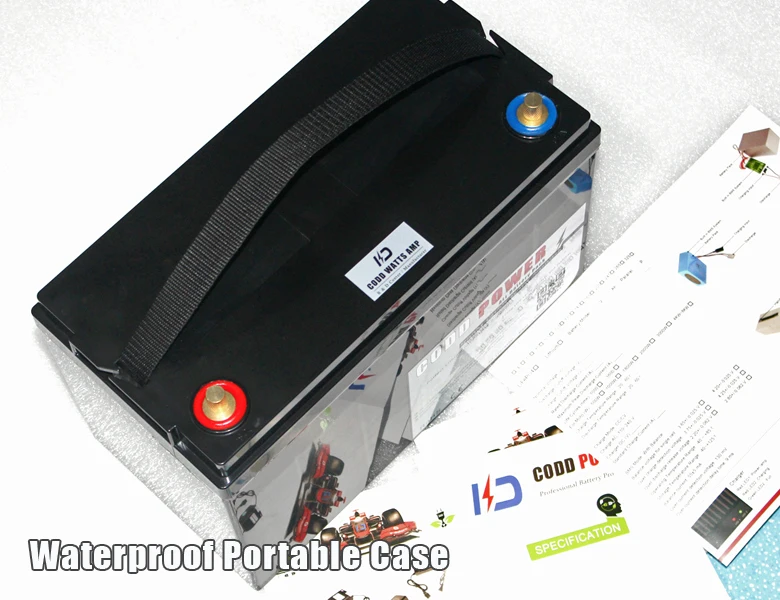 Perfect 12V 80AH lifepo4 battery With bms Charger inverter RV boat inverter light Solar No tax 2