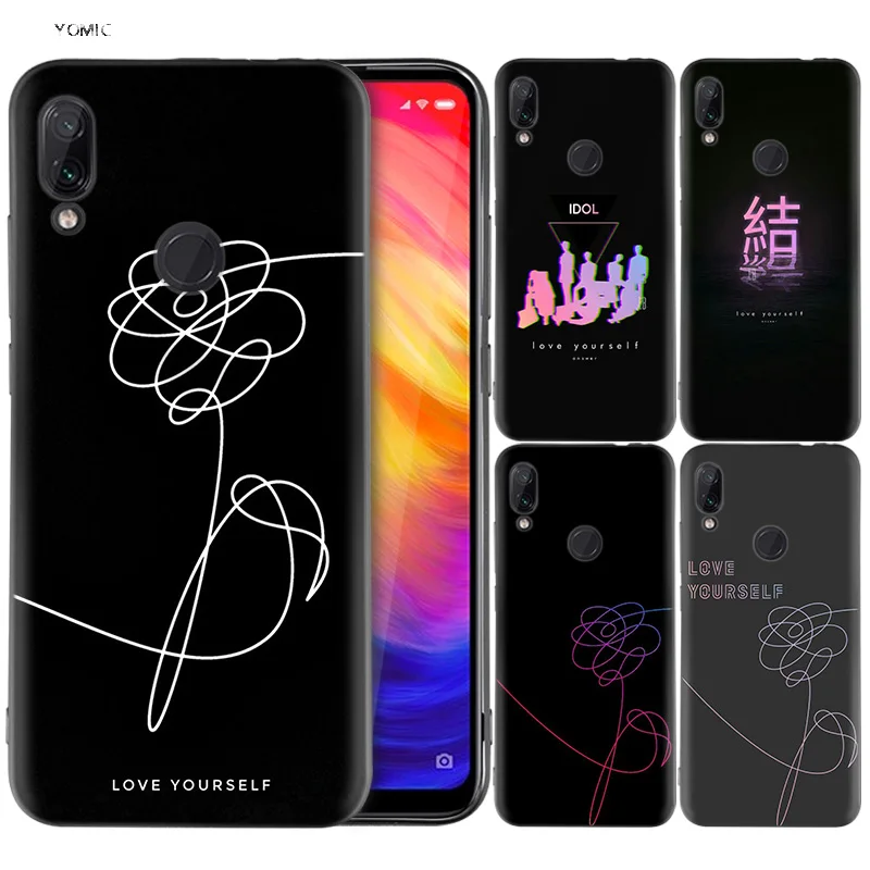 

Silicone Coque Case for Xiaomi Redmi Note 7 6 5 Pro Mi A1 A2 8 Lite 9 GO Poco F1 S2 4 4X Plus Bangtan Yourself Kpop