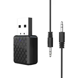 Bluetooth 5,0 аудио приемник передатчик Мини 3,5 мм Aux Стерео Bluetooth передатчик для ТВ ПК беспроводной адаптер для автомобиля