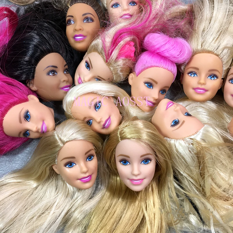

Different 5Pcs Original Baby fashion Accessories Doll Head Diy Children's Toys