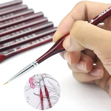1 шт Кисть для рисования миниатюрная деталь Fineliner Nail Art кисти для рисования волк половина краски кисти для акриловых красок принадлежности
