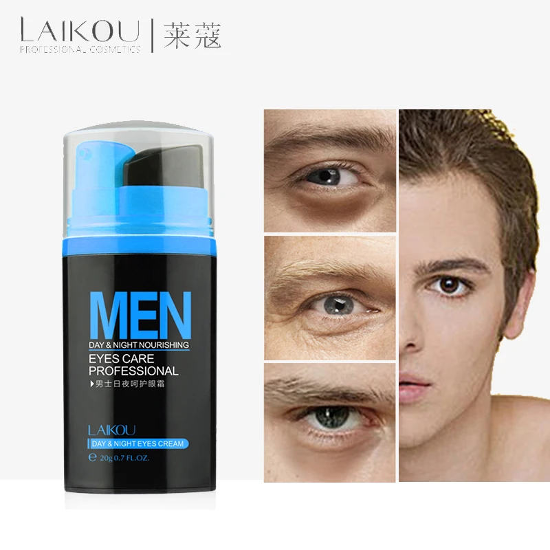 LAIKOU Men's Eye Gel Eye Cream Anti Puffiness,Dark Circle,Aging