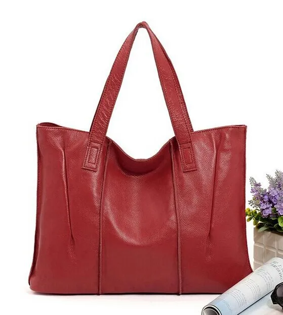 Сумки из натуральной кожи, женская сумка-мессенджер, женская сумка через плечо, дизайнерская брендовая Сумка-тоут, женская сумка через плечо LX01 - Цвет: Wine red